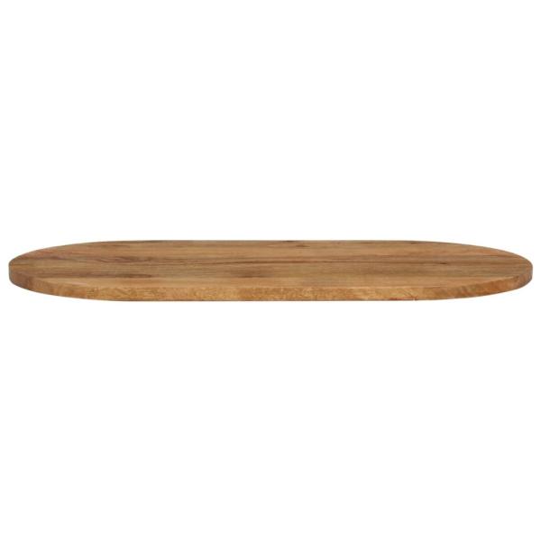 Tischplatte 120x50x3,8 cm Oval Massivholz Mango