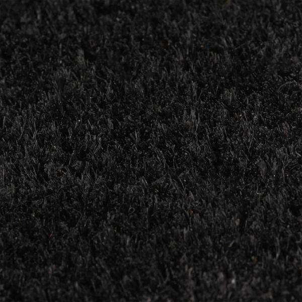 Fußmatte Schwarz 100x200 cm Kokosfaser Getuftet