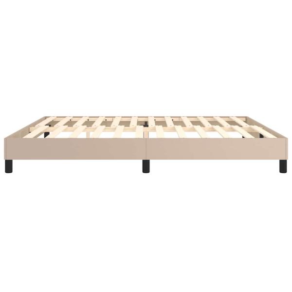Boxspringbettgestell Cappuccino-Braun 200x200 cm Kunstleder