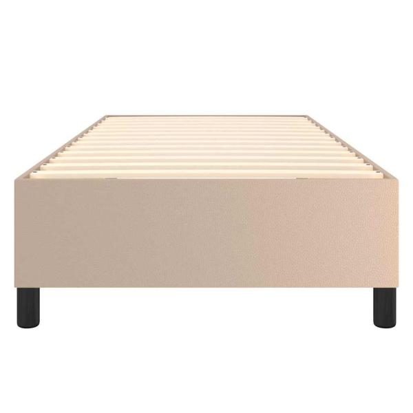 Boxspringbettgestell Cappuccino-Braun 80x200 cm Kunstleder
