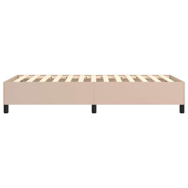 Boxspringbettgestell Cappuccino-Braun 80x200 cm Kunstleder
