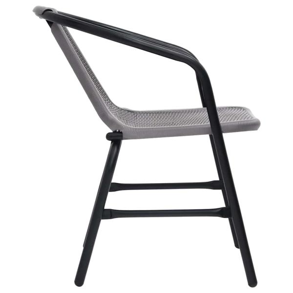 Gartenstühle 6 Stk. Rattan-Optik Kunststoff und Stahl 110 kg