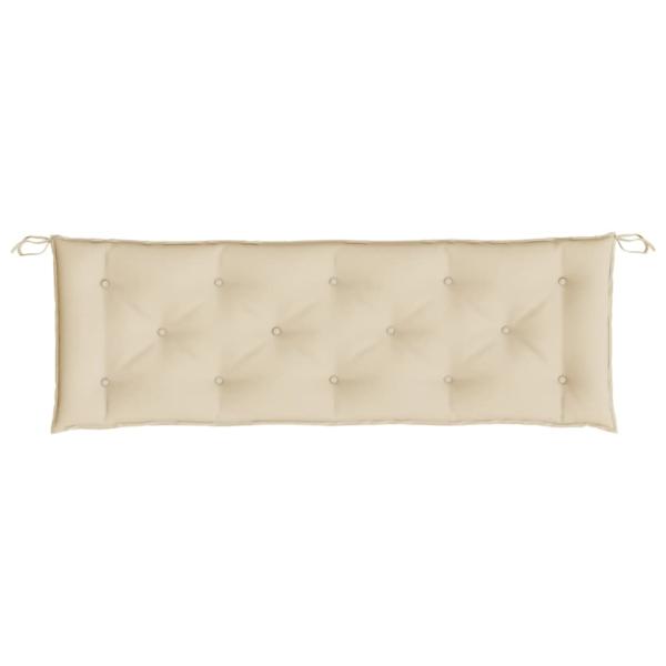Gartenbank-Auflagen 2 Stk. Beige 150x50x7 cm Oxford-Gewebe