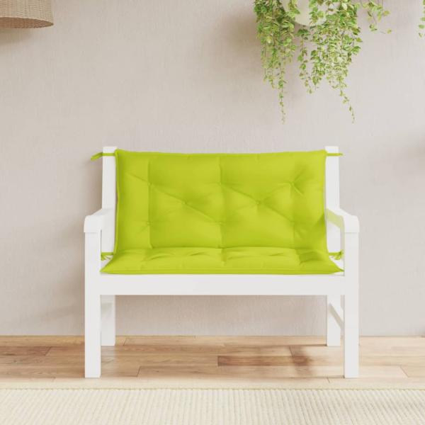 ARDEBO.de - Gartenbank-Auflagen 2 Stk. Knallgrün 100x50x7 cm Oxford-Gewebe