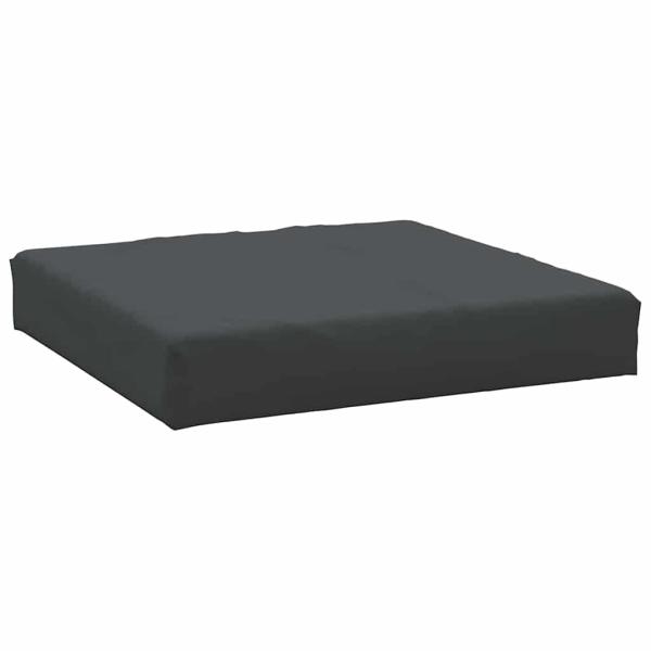 Palettenkissen 3-tlg. Schwarz Oxford-Gewebe