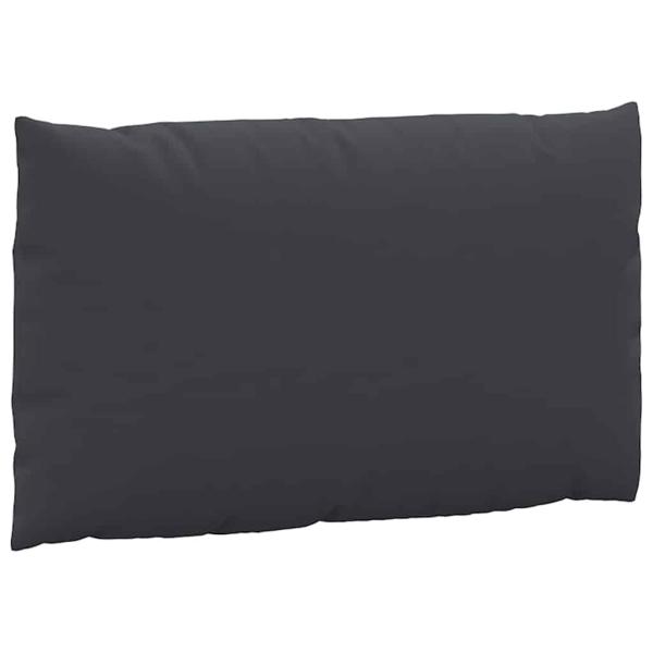 Palettenkissen 3-tlg. Schwarz Oxford-Gewebe
