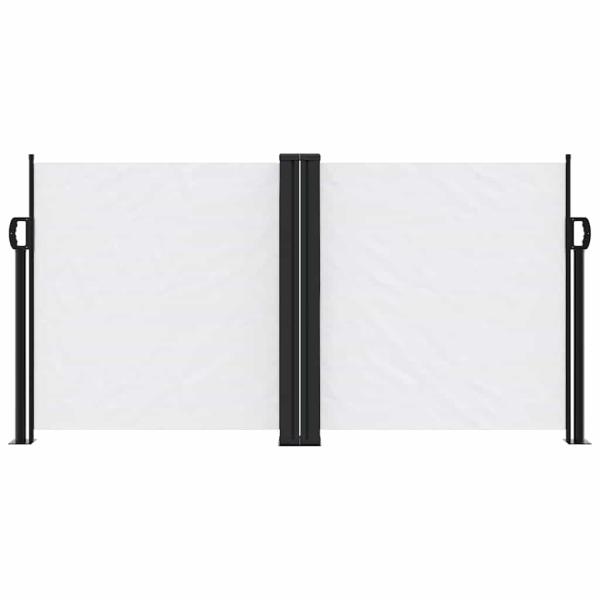 Seitenmarkise Ausziehbar Weiß 120x1200 cm
