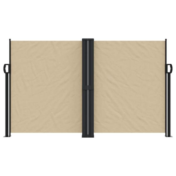 Seitenmarkise Ausziehbar Beige 140x1200 cm