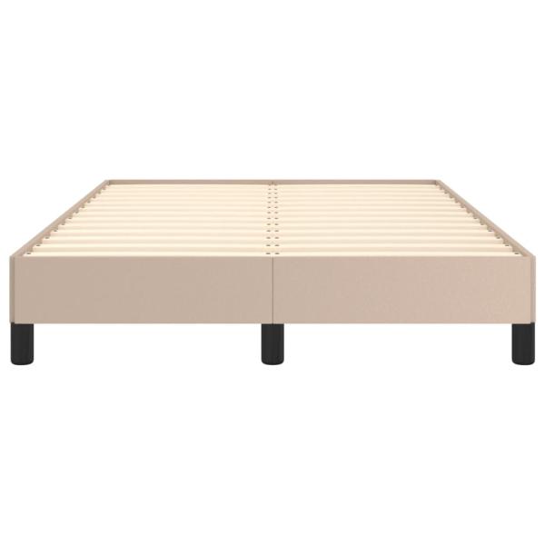 Bettgestell ohne Matratze Cappuccino-Braun 120x190cm Kunstleder