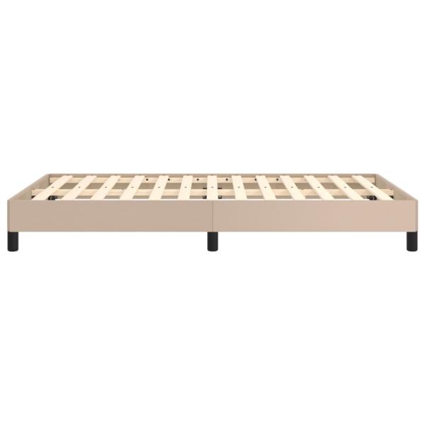 Bettgestell ohne Matratze Cappuccino-Braun 120x190cm Kunstleder