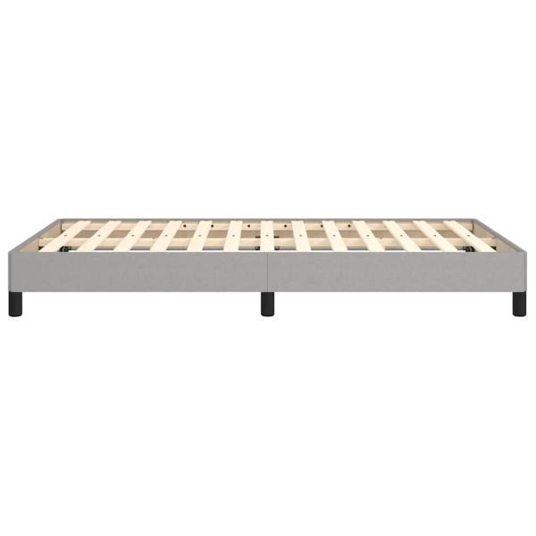 Bettgestell ohne Matratze Hellgrau 120x190 cm Stoff