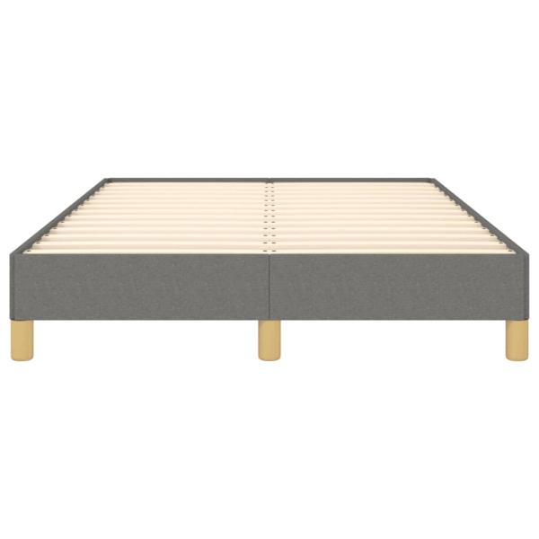 Bettgestell ohne Matratze Dunkelgrau 120x190 cm Stoff