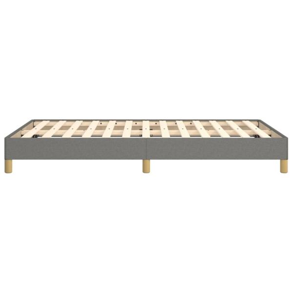 Bettgestell ohne Matratze Dunkelgrau 120x190 cm Stoff