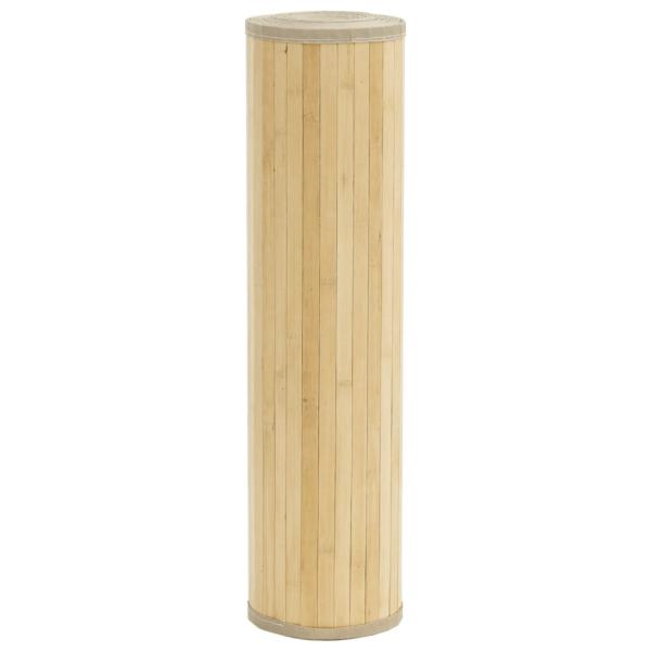 Teppich Rechteckig Hell Natur 60x200 cm Bambus