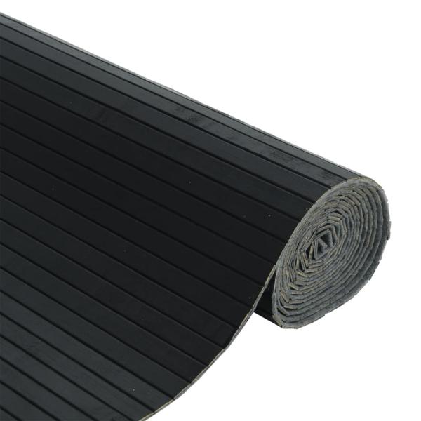 Paravent Schwarz Breite 600 cm Höhe 165 cm Bambus
