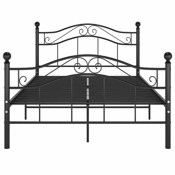 Bett Schwarz Metall 120x200 cm