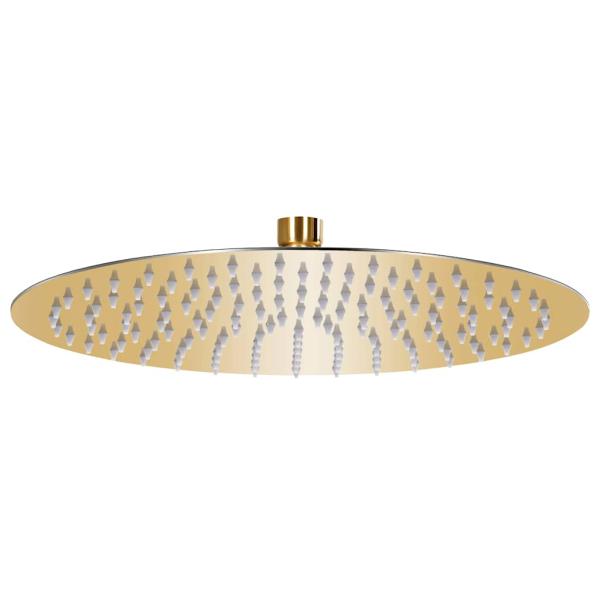 ARDEBO.de - Regenbrause Edelstahl 30 cm Rund Golden