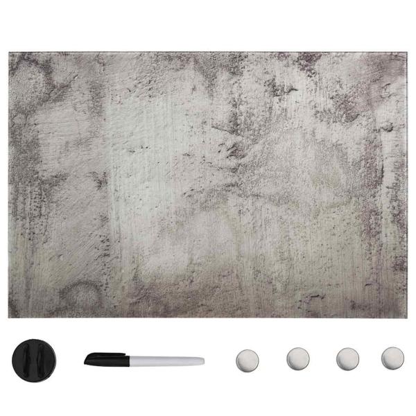 ARDEBO.de - Magnettafel Wandmontage Glas 60x40 cm