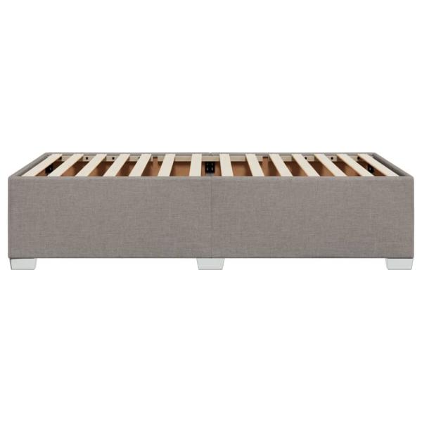Bettgestell ohne Matratze Taupe 80x200 cm Stoff