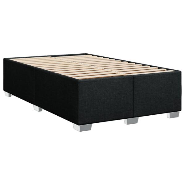 Bettgestell ohne Matratze Schwarz 120x190 cm Stoff