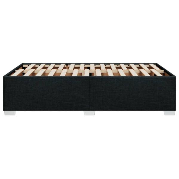 Bettgestell ohne Matratze Schwarz 120x190 cm Stoff