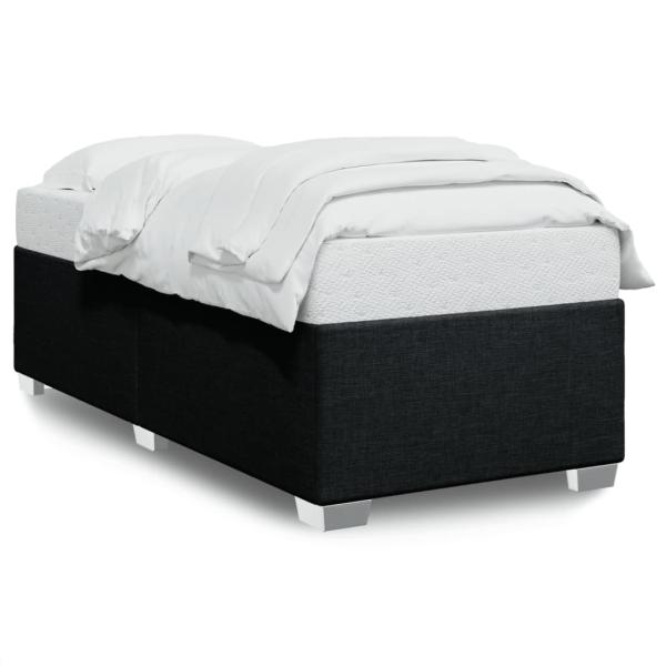 Bettgestell ohne Matratze Schwarz 90x190 cm Stoff