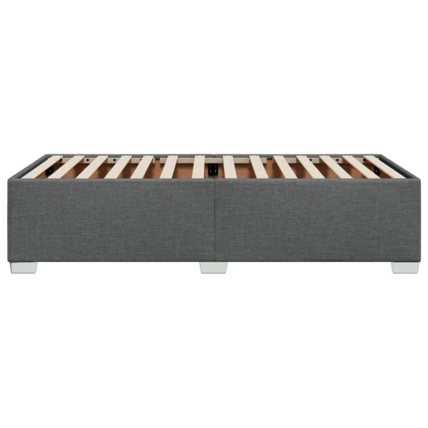 Bettgestell ohne Matratze Dunkelgrau 90x200 cm Stoff