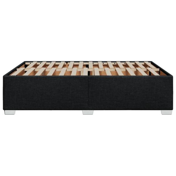 Bettgestell ohne Matratze Schwarz 140x190 cm Stoff