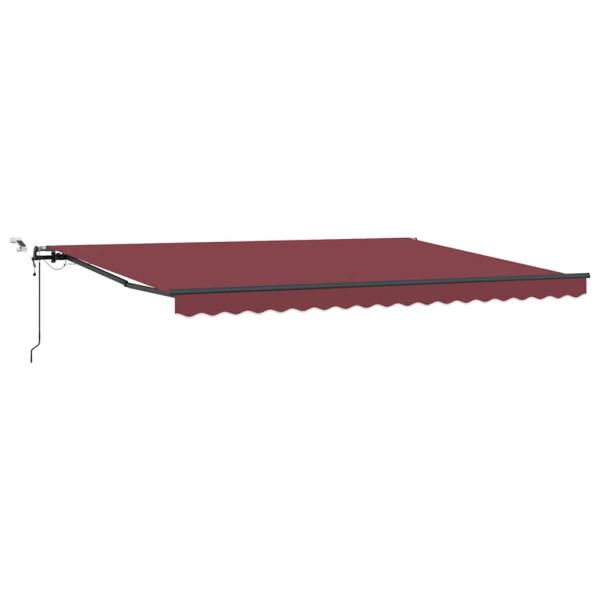 Markise Automatisch mit LEDs Braun 450x300 cm