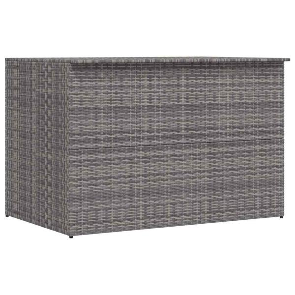 ARDEBO.de - Garden-Auflagenbox Grau 150x100x100 cm Poly Rattan