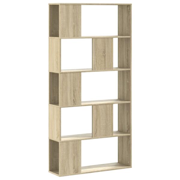 B?cherregal 5 B?den Sonoma-Eiche 80,5x23,5x162,5 Holzwerkstoff
