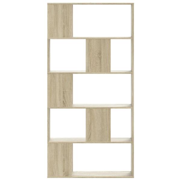 B?cherregal 5 B?den Sonoma-Eiche 80,5x23,5x162,5 Holzwerkstoff