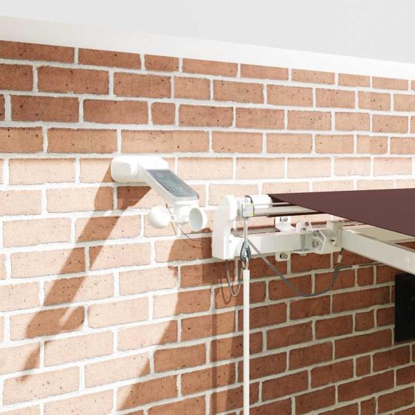 Markise Automatisch mit LED Braun 450x300 cm