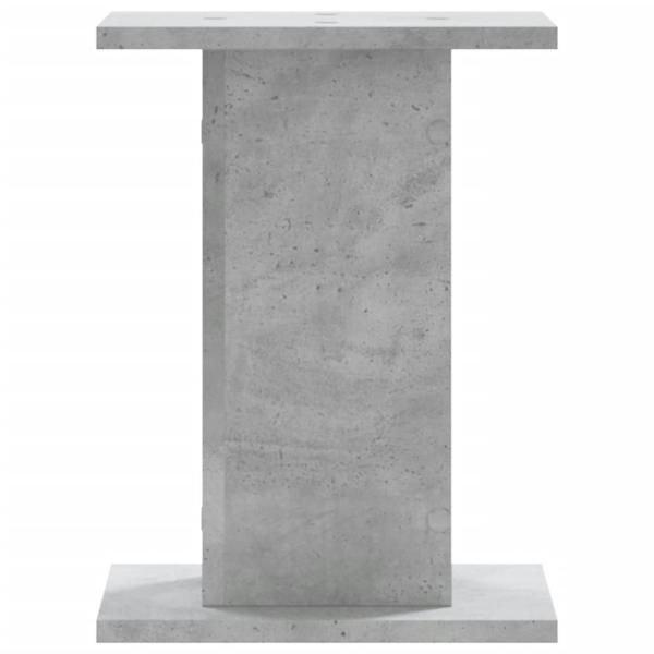 Lautsprecherständer 2 Stk. Betongrau 30x30x40 cm Holzwerkstoff