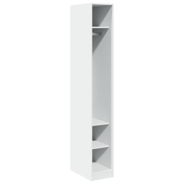 Kleiderschrank Wei? 30x50x200 cm Holzwerkstoff