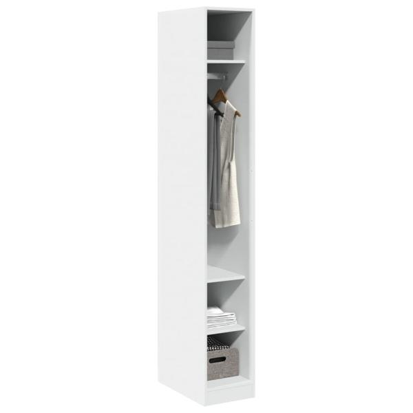 Kleiderschrank Wei? 30x50x200 cm Holzwerkstoff