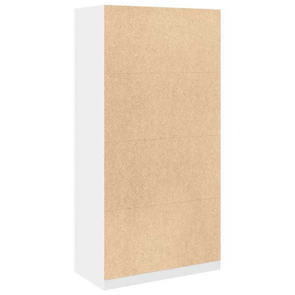 Kleiderschrank Wei? 100x50x200 cm Holzwerkstoff
