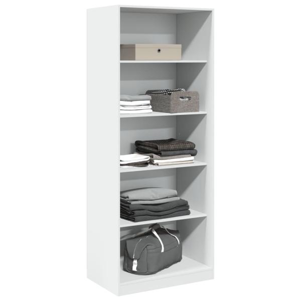 Kleiderschrank Wei? 80x50x200 cm Holzwerkstoff