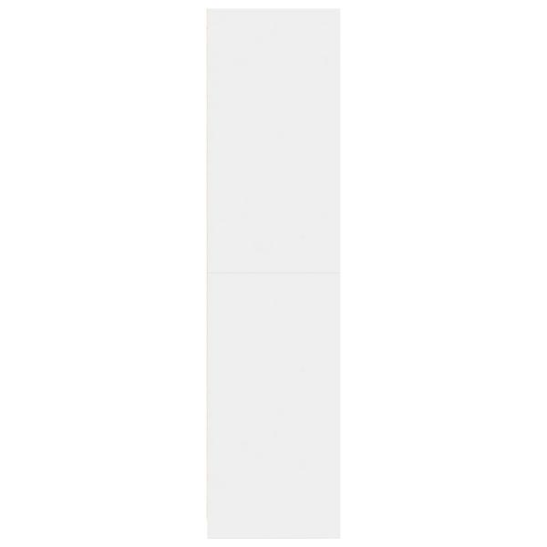 Kleiderschrank Wei? 80x50x200 cm Holzwerkstoff
