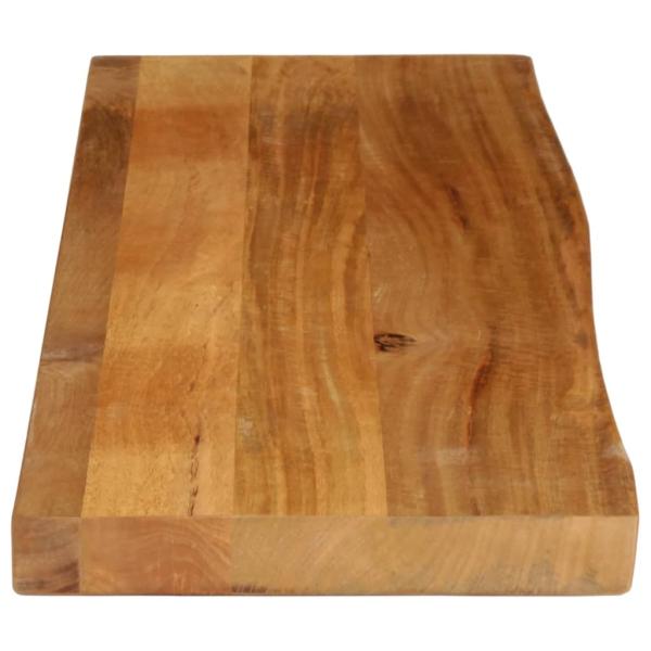 Tischplatte mit Baumkante 120x20x2,5 cm Massivholz Mango