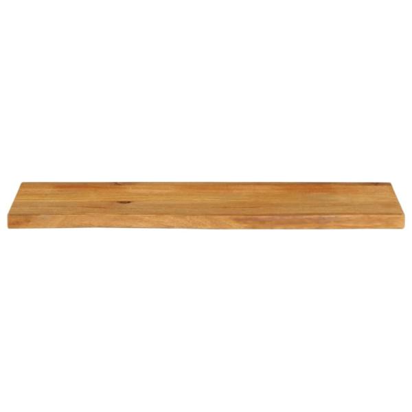 Tischplatte mit Baumkante 120x30x2,5 cm Massivholz Mango
