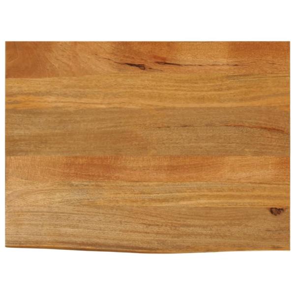 ARDEBO.de - Tischplatte mit Baumkante 70x60x2,5 cm Massivholz Mango