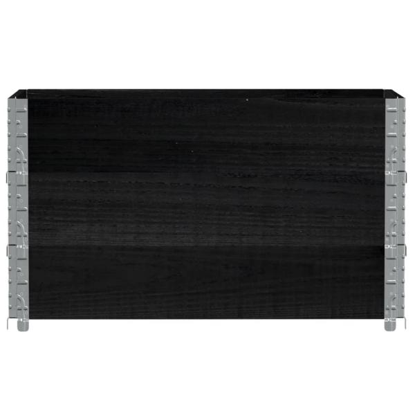 Pflanzkasten Schwarz 100x50 cm Massivholz Kiefer