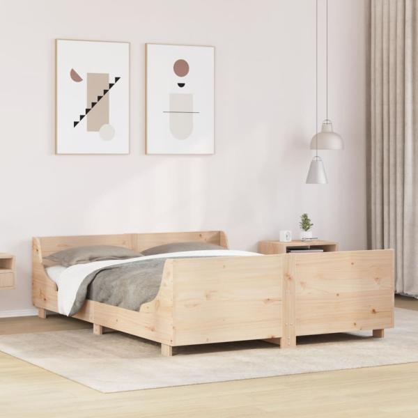 ARDEBO.de - Massivholzbett ohne Matratze 140x190 cm Kiefernholz