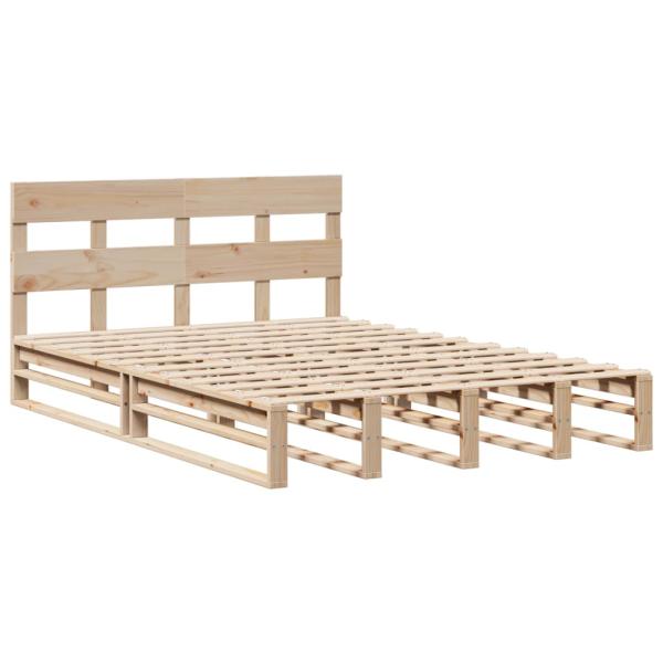 Massivholzbett ohne Matratze 120x200 cm Kiefernholz