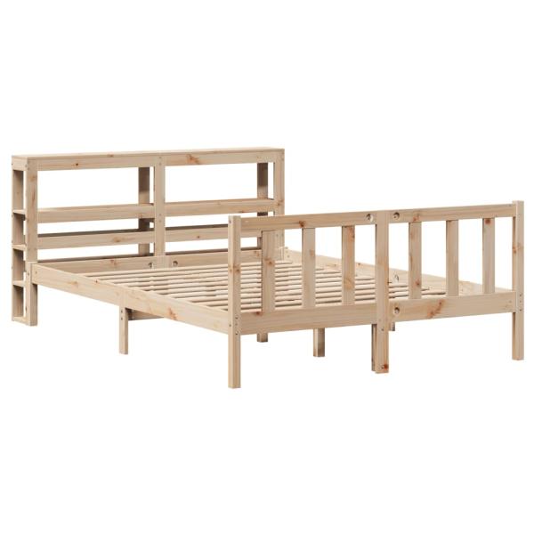 Massivholzbett ohne Matratze 160x200 cm Kiefernholz