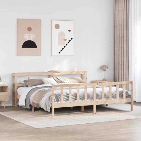 ARDEBO.de - Massivholzbett ohne Matratze 180x200 Kiefernholz