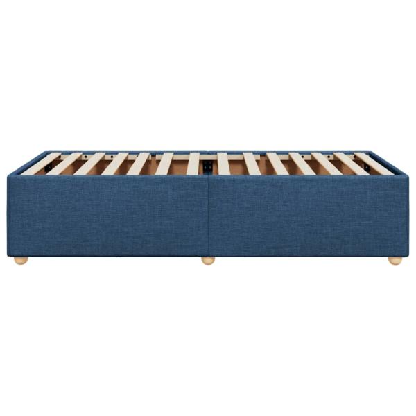 Bettgestell ohne Matratze Blau 80x200 cm Stoff