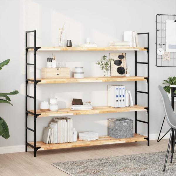 ARDEBO.de - Schweberegal 160x30x4 cm Massivholz Akazie Unbehandelt