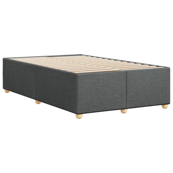 Bettgestell ohne Matratze Dunkelgrau 120x200 cm Stoff